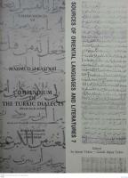 Compendium of The Turkic Dialects (Diwan Luyat at - Turk) 2-3 vols. Türk Şiveleri Lügati