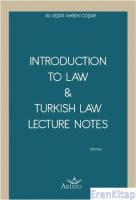 Introduction To Law & Turkish Law Lecture