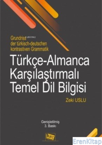 TürkçeAlmanca Karşılaştırmalı Temel Dil Bilgisi