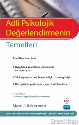 Adli Psikolojik Değerlendirmenin Temelleri - Essentials of Forensic Psychological Assessment