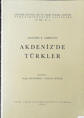 Akdeniz'de Türkler Giacomo E. Carretto