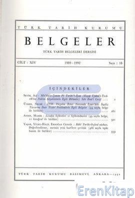 Belgeler-Türk Tarih Belgeleri Dergisi : Sayı 18