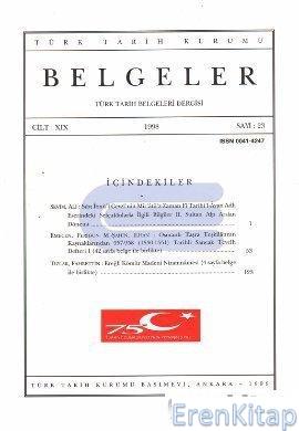 Belgeler-Türk Tarih Belgeleri Dergisi : Sayı 23