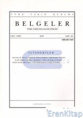 Belgeler - Türk Tarih Belgeleri Dergisi : Sayı 28