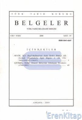 Belgeler - Türk Tarih Belgeleri Dergisi : Sayı 33