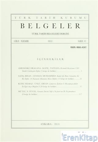 Belgeler - Türk Tarih Belgeleri Dergisi : Sayı 37