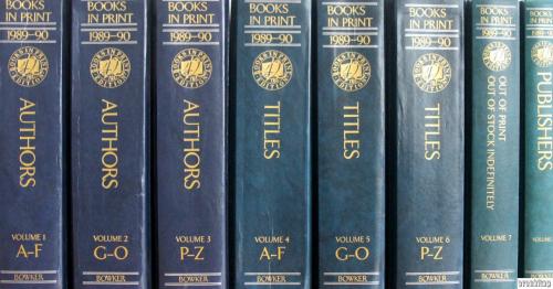 Books in Print 1989 - 90 Vol 1 - 8