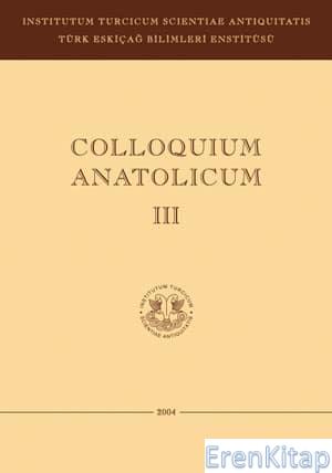 Colloquium Anatolicum : Sayı 3