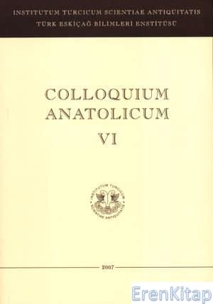 Colloquium Anatolicum : Sayı 6