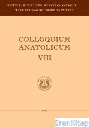 Colloquium Anatolicum : Sayı 8