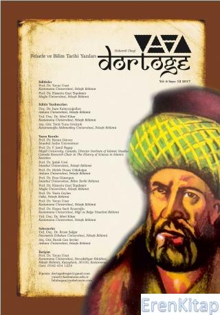 Dörtöğe Felsefe ve Bilim Tarihi Yazıları Hakemli Dergi Yıl:6 Sayı:12