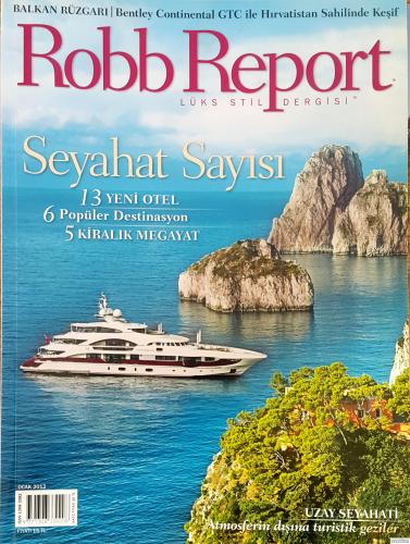 Robb Report Lüks Stil Dergisi - Ocak 2012, Sayı 45, Seyahat Sayısı