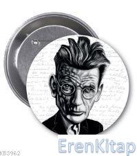 Samuel Beckett Karikatür Rozet