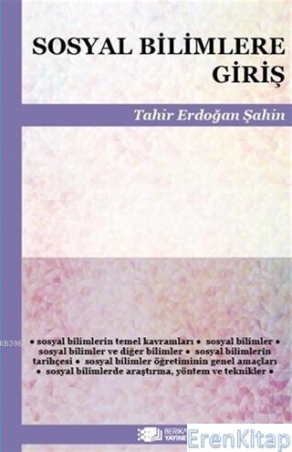 Sosyal Bilimlere Giriş Tahir Erdoğan Şahin