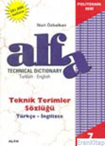 Türkçe Almanca Teknik Terimler Nuri Özbalkan