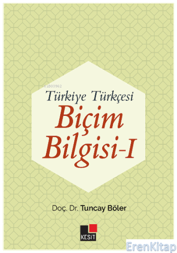 Türkiye Türkçesi Biçim Bilgisi I