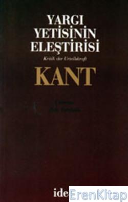 Yargı Yetisinin Eleştirisi Immanuel Kant